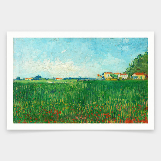 Vincent van Gogh,Field with Poppies,art prints,Vintage art,canvas wall art,famous art prints,q2123