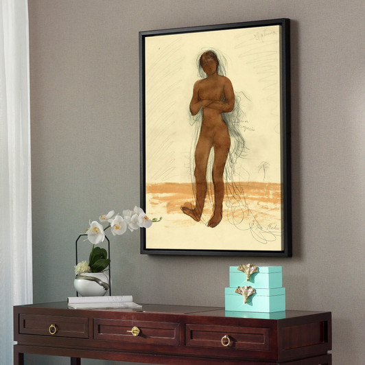 Auguste Rodin,Sphinx Drawing,large wall art,framed wall art,canvas wall art,large canvas,M2273