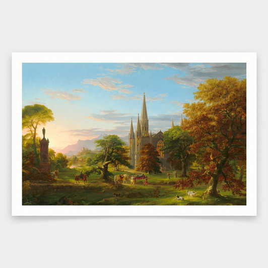 Thomas Cole,The Return,art prints,Vintage art,canvas wall art,famous art prints,q2101