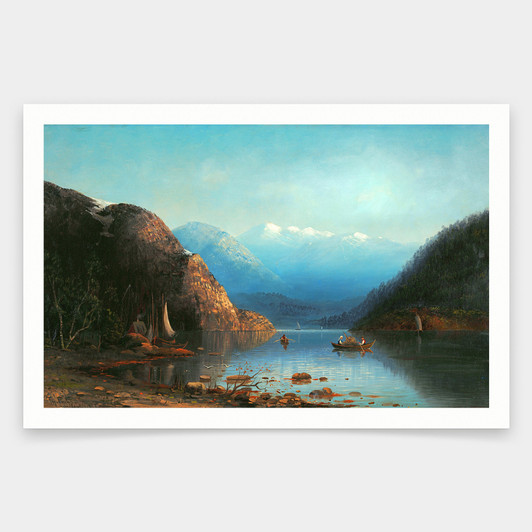 Theodore Fuchs,Moutain Landscape,art prints,Vintage art,canvas wall art,famous art prints,q2092