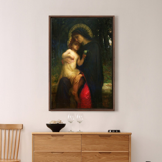 Antoine Auguste Ernest Herbert or Hebert,LAddolorata,large wall art,framed wall art,canvas wall art,large canvas,M2252