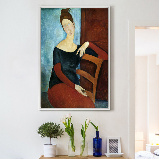 Amedeo Modigliani,The Artist's Wife,large wall art,framed wall art,canvas wall art,large canvas,M2231