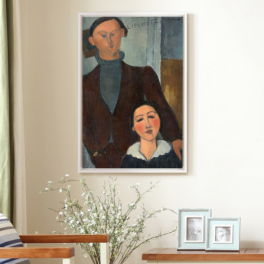 Amedeo Modigliani,Jacques and Berthe Lipchitz,large wall art,framed wall art,canvas wall art,large canvas,M2214