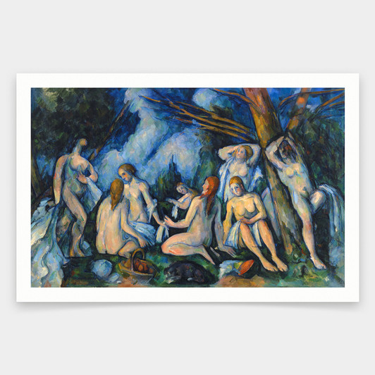 Paul Cézanne,The Large Bathers Les ,Grandes baigneuses,art prints,Vintage art,canvas wall art,famous art prints,q2039