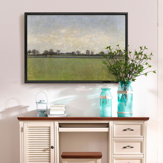 Vilhelm Hammershoi, Landscape, early spring. Bernstorfvejen seen from Hellerupvej,large wall art,framed wall art,canvas wall art,large,M2083