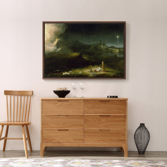 Thomas Cole,The Angel Appearing to the Shepherds, 1834,large wall art,framed wall art,canvas wall art,large canvas,M2039