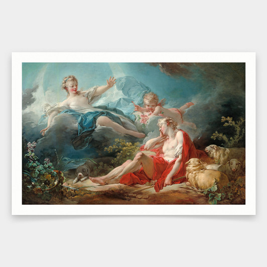 Jean Honoré Fragonard,Diana and Endymion,art prints,Vintage art,canvas wall art,famous art prints,q1771