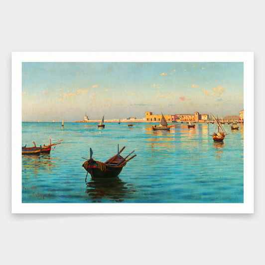 Francesco Scarpinato,Seaview of Trapani,art prints,Vintage art,canvas wall art,famous art prints,q1694