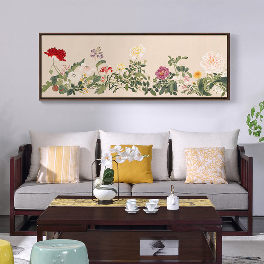 flowers study,Flower collection,canvas print,canvas art,canvas wall art,large wall art,framed wall art,Asian wall art,Chinese art p347