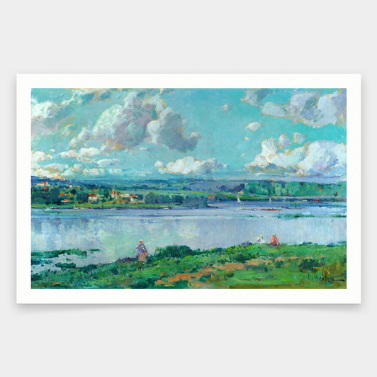 Eliseu Meifren Roig,Landscape El Marne,art prints,Vintage art,canvas wall art,famous art prints,q1671