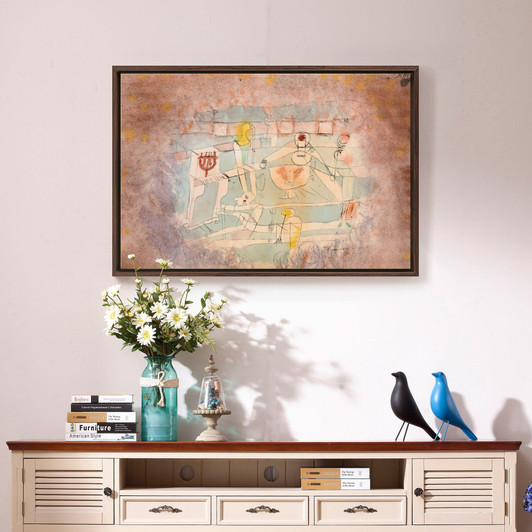 Paul Klee,Bad Band,large wall art,framed wall art,canvas wall art,large canvas,M1928