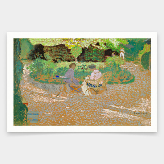 Edouard Vuillard,In the Garden 1898,art prints,Vintage art,canvas wall art,famous art prints,q1658