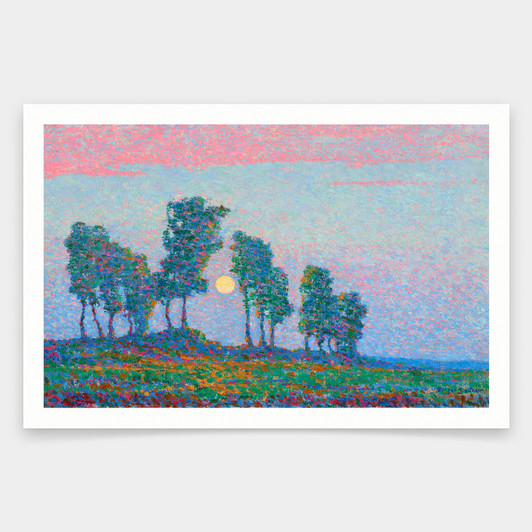 Birger Sandzén,Evening, c. 1910,art prints,Vintage art,canvas wall art,famous art prints,q1586