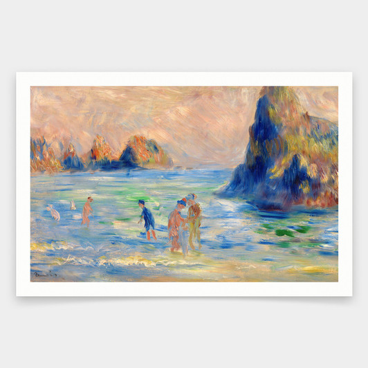 Auguste Renoir,Moulin Huet Bay, Guernsey,art prints,Vintage art,canvas wall art,famous art prints,q1574