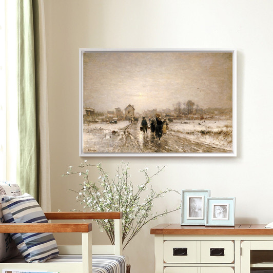 Ludwig Munthe,Returning from Market,large wall art,framed wall art,canvas wall art,large canvas,M1850