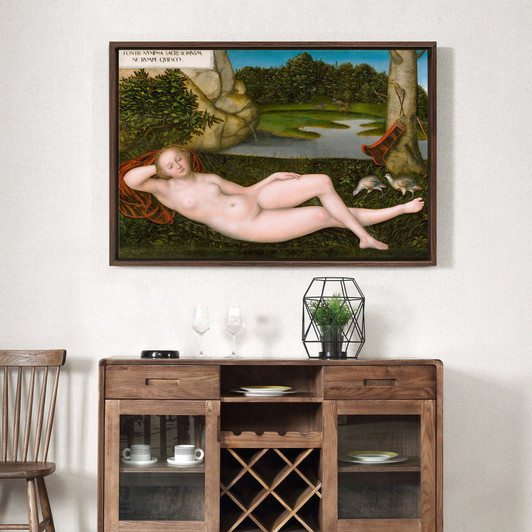 Lucas Cranach the Elder,The Nymph at the Fountain,large wall art,framed wall art,canvas wall art,large canvas,M1843