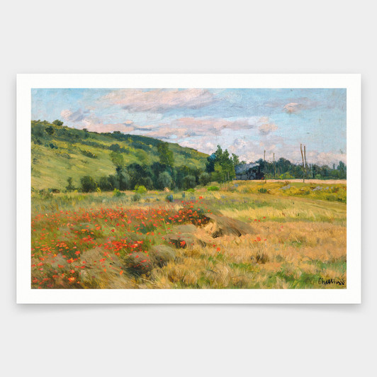 Antonín Chittussi,By the Orleans Railway Line, variant,art prints,Vintage art,canvas wall art,famous art prints,q1556