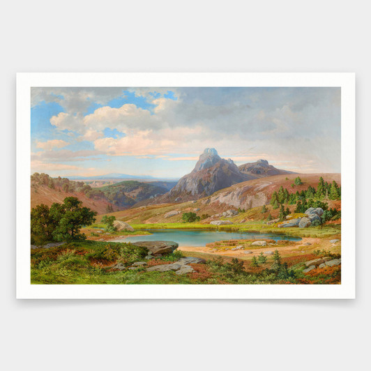 Alois Bubák,In the vicinity of Bezděz,art prints,Vintage art,canvas wall art,famous art prints,q1542