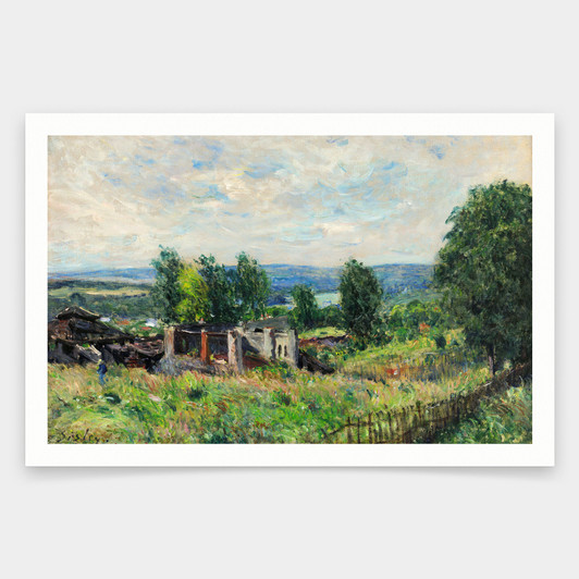 Alfred Sisley,Vento e sole,art prints,Vintage art,canvas wall art,famous art prints,q1537