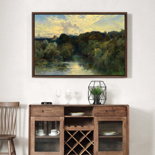 Keeley Halswelle,On the Greta Yorkshire 1890,large wall art,framed wall art,canvas wall art,large canvas,M1814