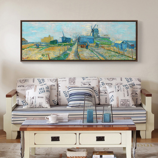 Vincent van Gogh,Montmartre Windmills and Allotments,canvas print,canvas art, canvas wall art,extra large canvas art,large canvas wall p279