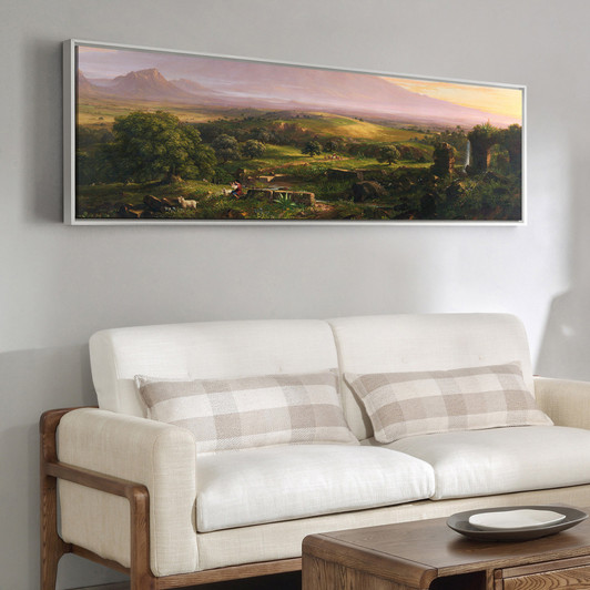 Thomas Cole,View of Mount Etna,canvas print,canvas art, canvas wall art,extra large canvas art,large canvas wall art p257