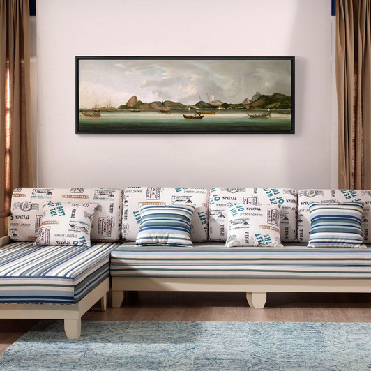 Bay fleet view,sea view,canvas print,canvas art, canvas wall art,extra large canvas art,large canvas wall art p245