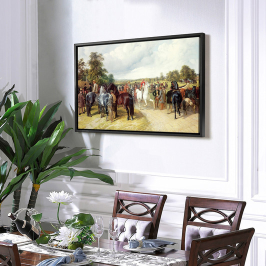 John Frederick Herring Snr,English Horse Fair on Southborough Common,large wall art,framed wall art,canvas wall art,large canvas,M1744