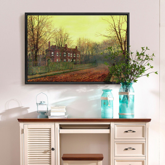 John Atkinson Grimshaw,The Waning Glory Of The Year,large wall art,framed wall art,canvas wall art,large canvas,M1728