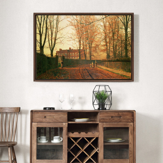 John Atkinson Grimshaw,Going to Church,large wall art,framed wall art,canvas wall art,large canvas,M1706