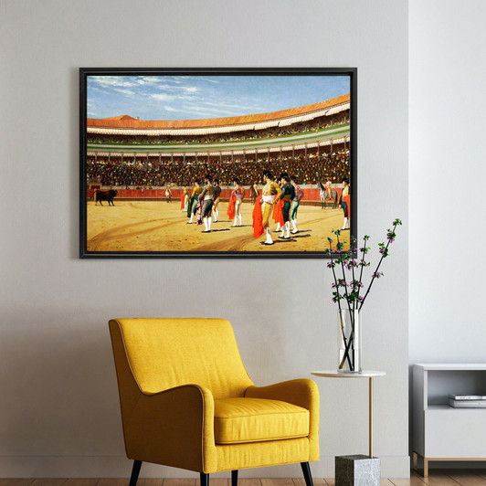 Jean Leon Gerome,The Entry of the Bull,large wall art,framed wall art,canvas wall art,large canvas,M1667