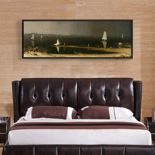 Martin Johnson Heade,Thunder Storm on Narragansett Bay,canvas print,canvas art, canvas wall art,extra large canvas art,large canvas p214