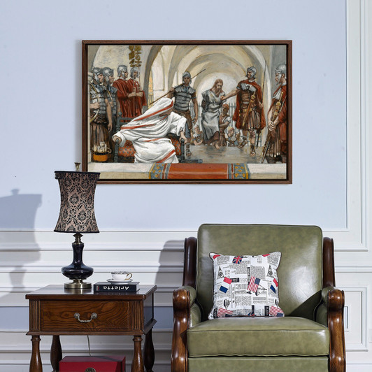 James Tissot,Jesus Led from Herod to Pilate,large wall art,framed wall art,canvas wall art,large canvas,M1594