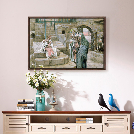 James Tissot,Jesus and the Little Child,large wall art,framed wall art,canvas wall art,large canvas,M1593