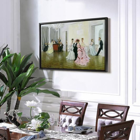 James Jacques Joseph Tissot,Too Early,large wall art,framed wall art,canvas wall art,large canvas,M1580