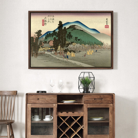 Hiroshige,Ishiyakushi,country painting,japanese painting,large wall art,framed wall art,canvas wall art,large canvas,M1531
