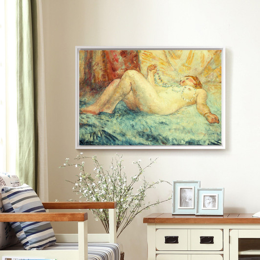 Henri Lebasque,Reclining Nude,large wall art,framed wall art,canvas wall art,large canvas,M1485