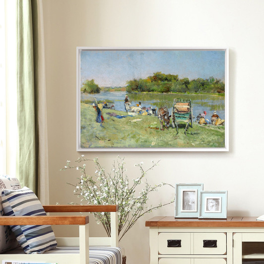 Giovanni Boldini,washerwomen,large wall art,framed wall art,canvas wall art,M1437