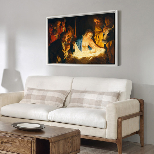 Gerrit van Honthorst,The Adoration of the Shepherds,large wall art,framed wall art,canvas wall art,M1431
