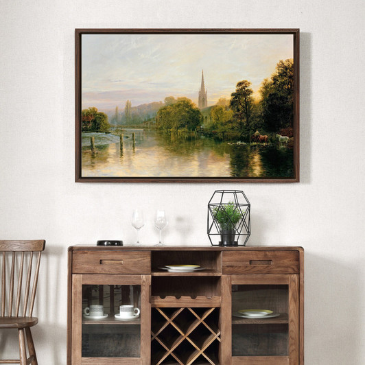 George Vicat Cole,Great Marlow,large wall art,framed wall art,canvas wall art,M1419