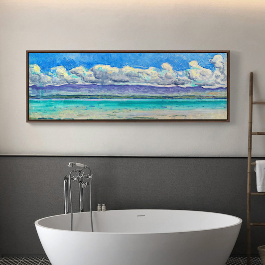 Ferdinand Hodler,Lake,Blue horizon,canvas print,canvas art, canvas wall art,extra large canvas art,large canvas wall art p107