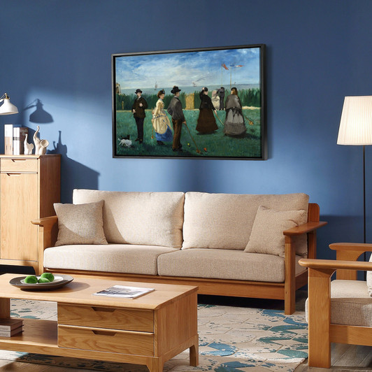 Edouard Manet,The Croquet Party,large wall art,framed wall art,canvas wall art,M1213