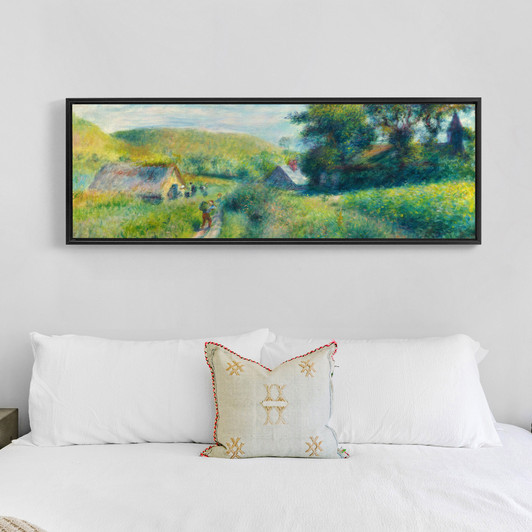 Auguste Renoir,The Mussel Harvest,Green grass landscape,farmhouse landscape,canvas print,canvas art, canvas wall art,extra large canvas,p23