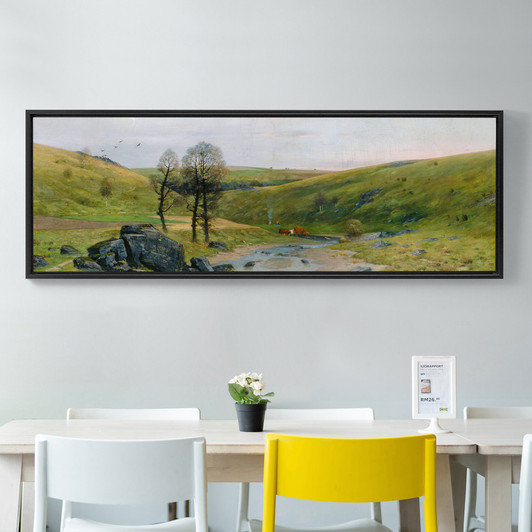 Antonín Chittussi,From the Valley of the River Doubravka,Doubravka Scenery in Twilight,canvas print,canvas art, canvas wall art,p14