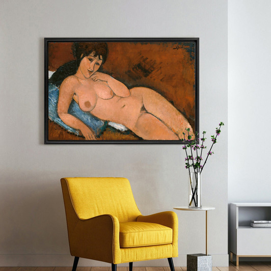 Amedeo Modigliani,Nude on a Blue Cushion,large wall art,framed wall art,canvas wall art,M976