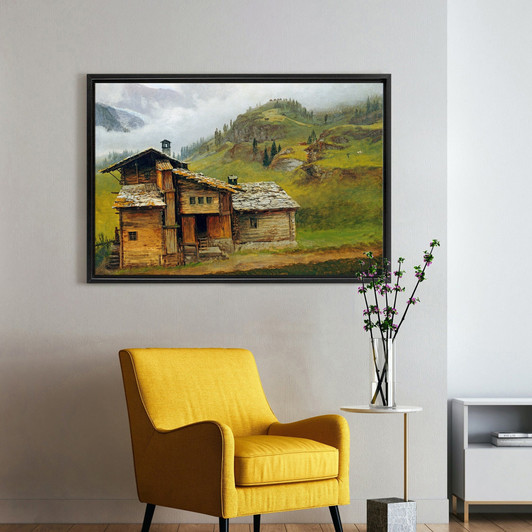 Albert Bierstadt,Mountain House,large wall art,framed wall art,canvas wall art,M934