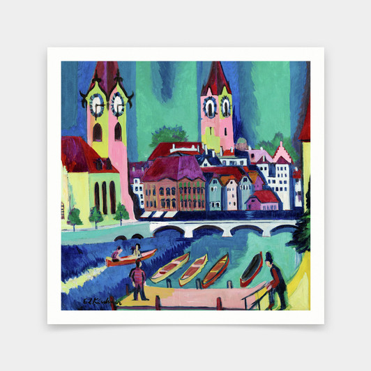 Ernst Ludwig Kirchner,Zurich, 1926,art prints,Vintage art,canvas wall art,famous art prints,V7048