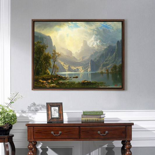 Albert Bierstadt,In The Sierras,Yosemite,,Canvas Print,Canvas Art,Canvas Wall Art,Large Wall Art,Framed Wall Art,P725