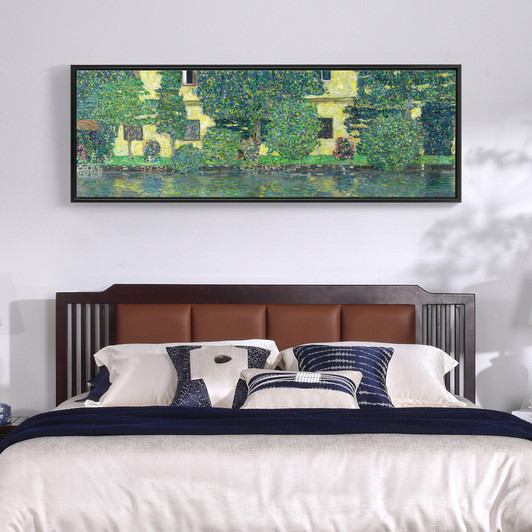 Gustav Klimt,Schloss Kammer on Lake Attersee,Narrow Horizontal Wall Art ,large wall art,framed wall art,canvas wall art,M84