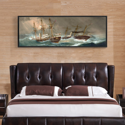 George Frederick Gregory,Narrow Horizontal Wall Art ,large wall art,framed wall art,canvas wall art,M69